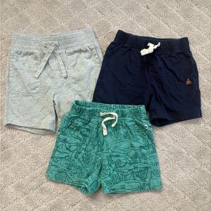 GAP Toddler Shorts Trio - Gray, Navy, and Green